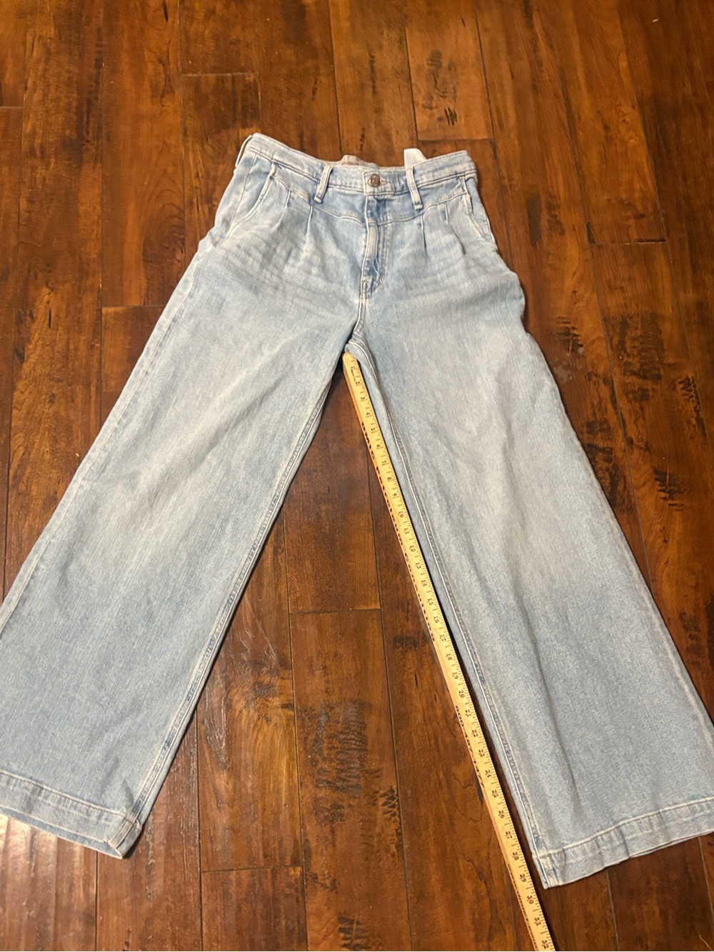 Hudson Jodie Pleated High-Rise Wide-Leg Jeans size 28 - Picture 11 of 14